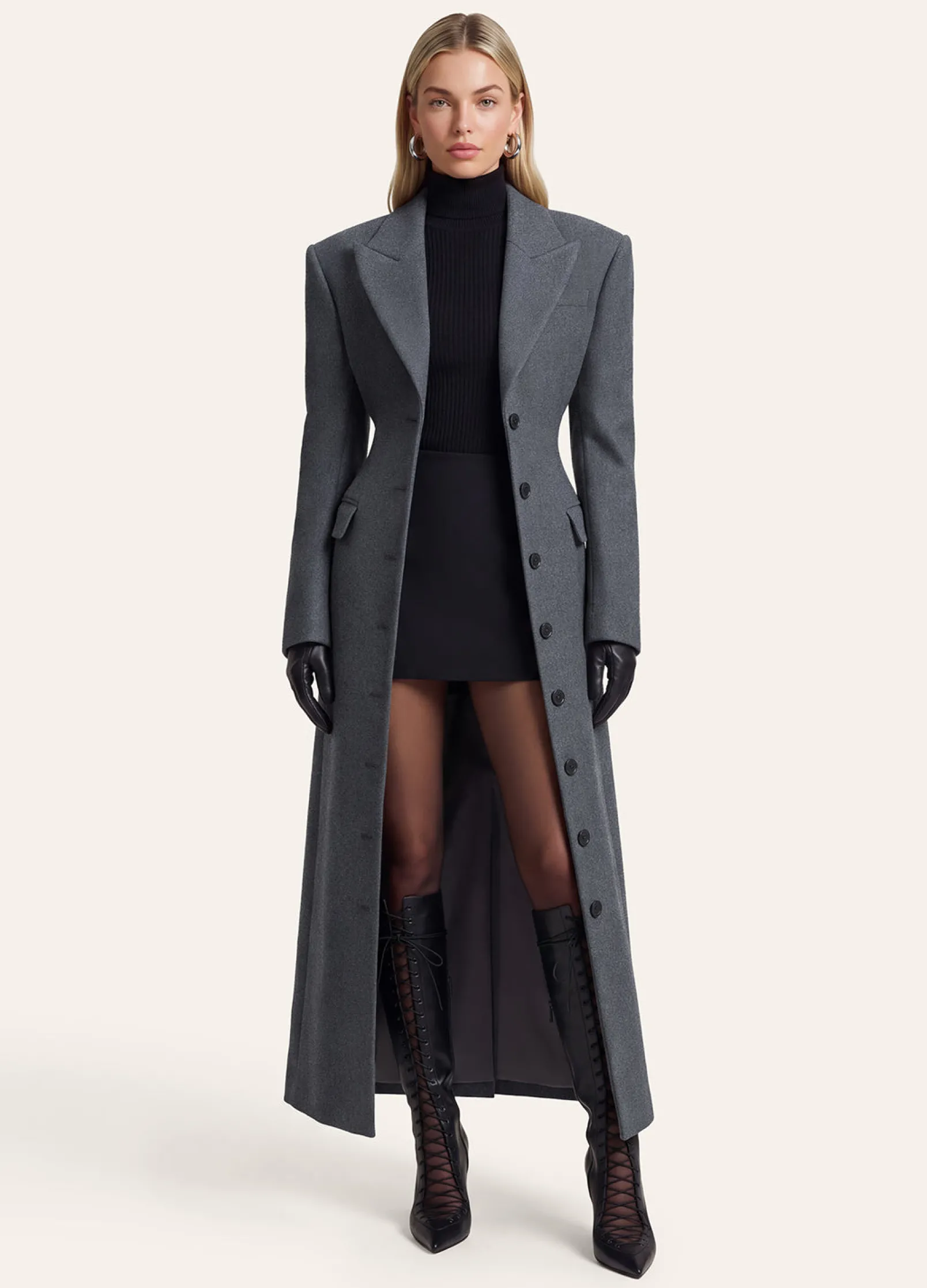 Tailored Wool Maxi Coat
