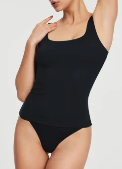 Tanktop mit eckigem Ausschnitt – 3er-Pack