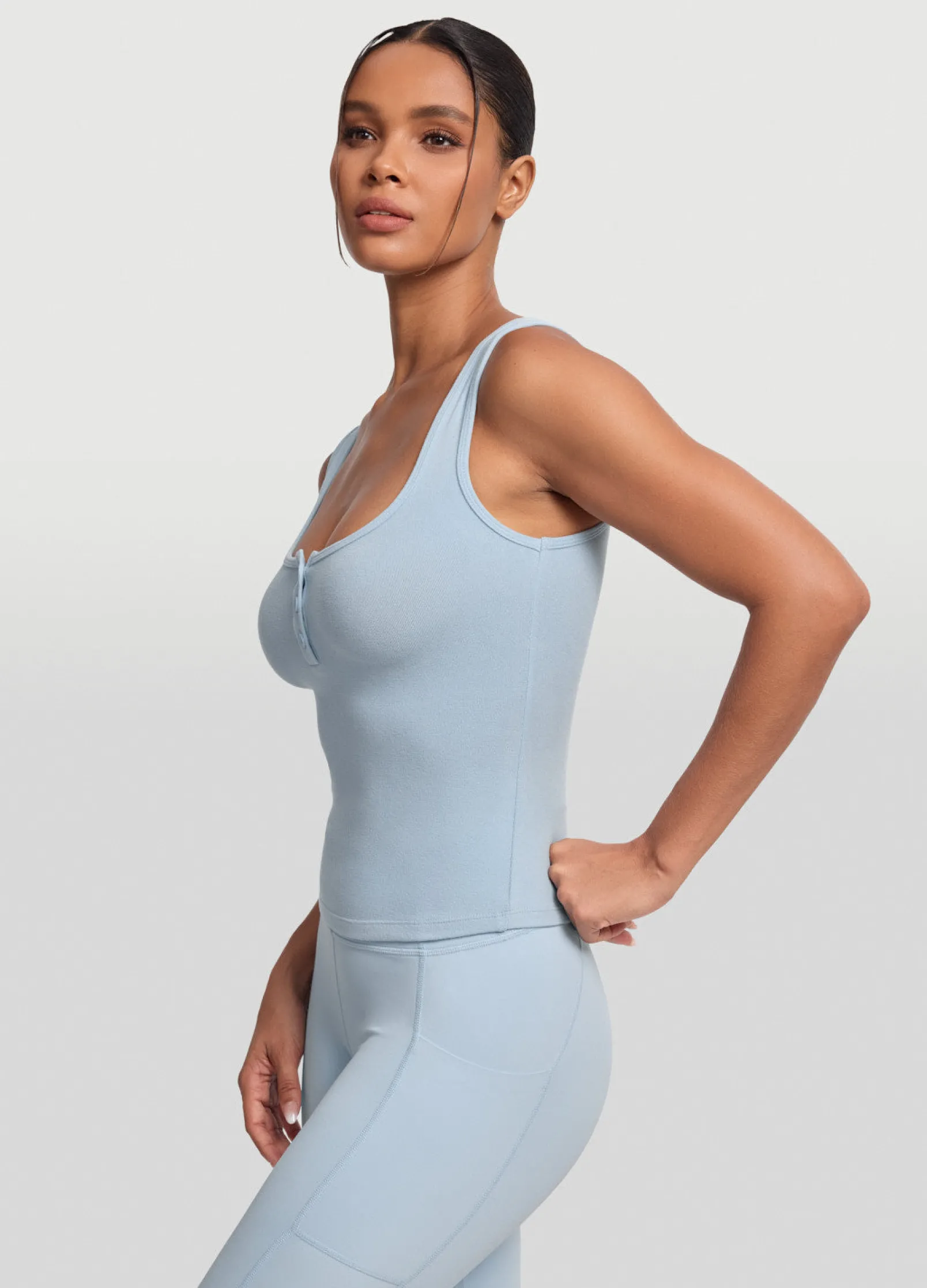 Tanktop mit Knopfleiste