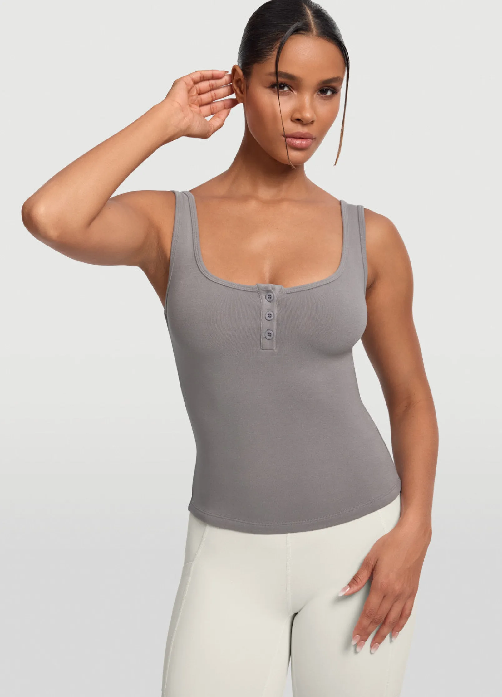 Tanktop mit Knopfleiste