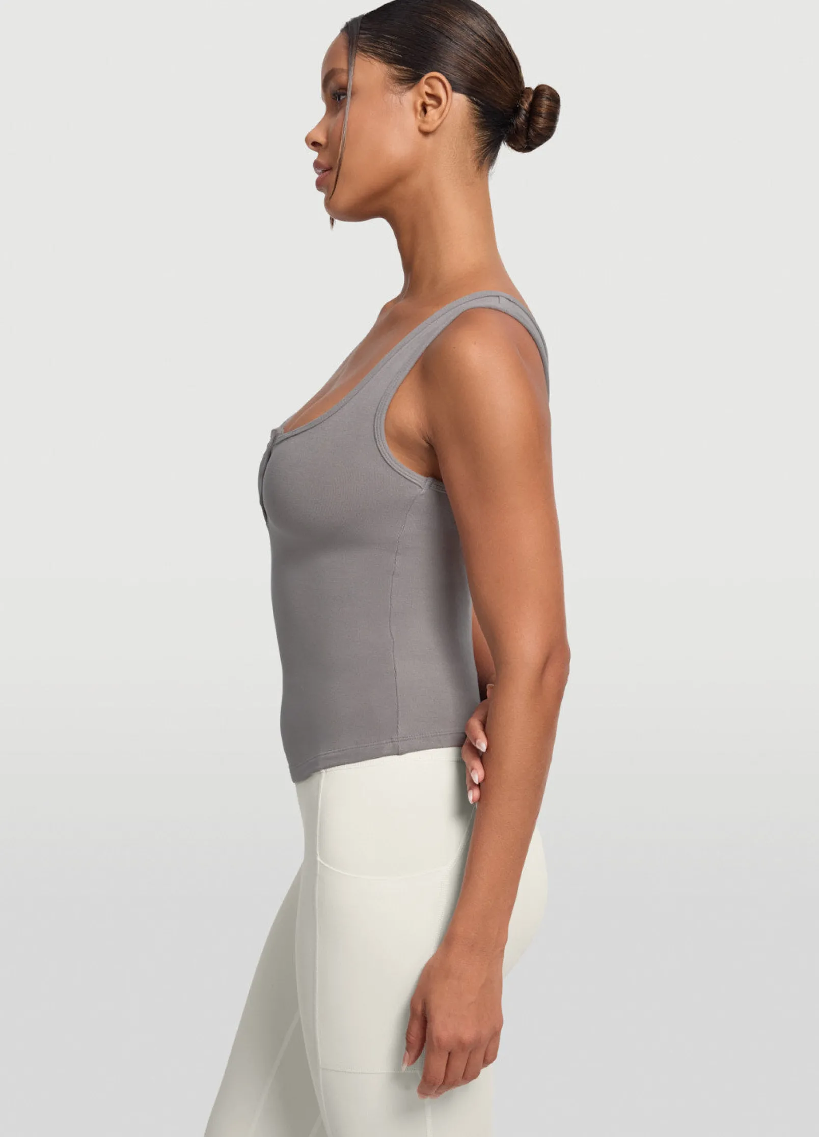 Tanktop mit Knopfleiste