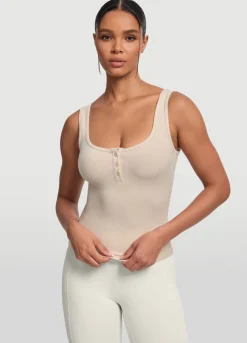 Tanktop mit Knopfleiste