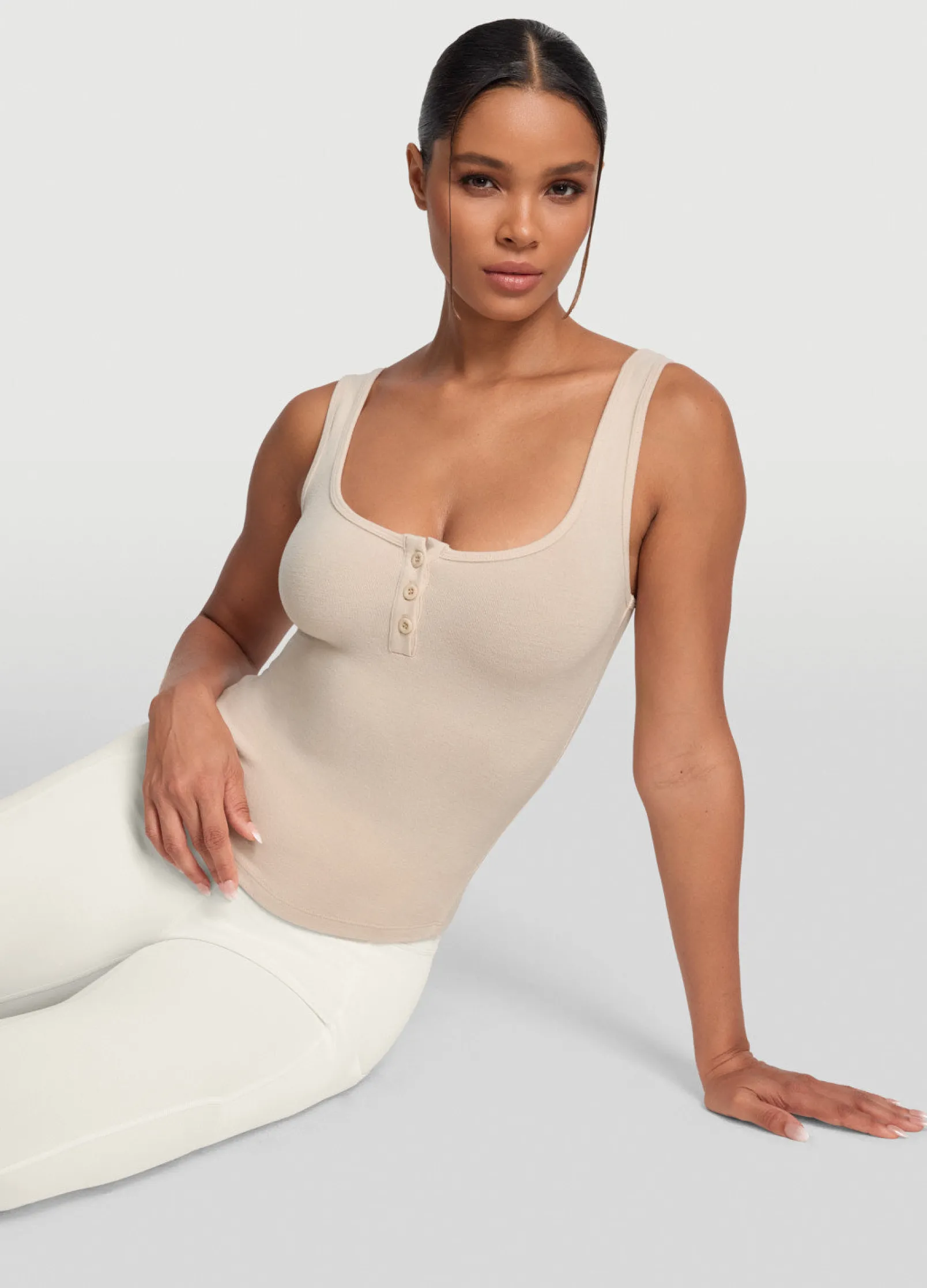 Tanktop mit Knopfleiste