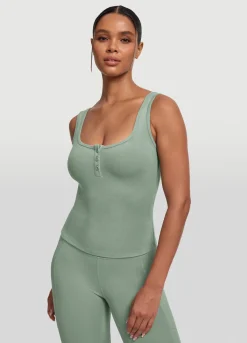 Tanktop mit Knopfleiste