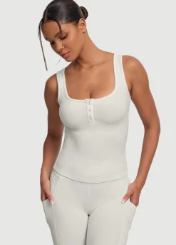 Tanktop mit Knopfleiste