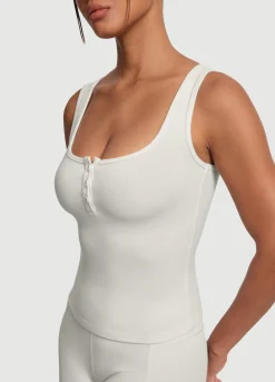 Tanktop mit Knopfleiste