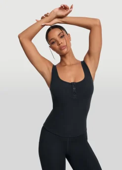 Tanktop mit Knopfleiste