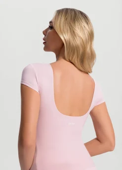 T-Shirt mit offenem Rücken