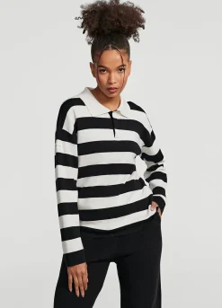 Varsity-Rugbyshirt mit Streifen