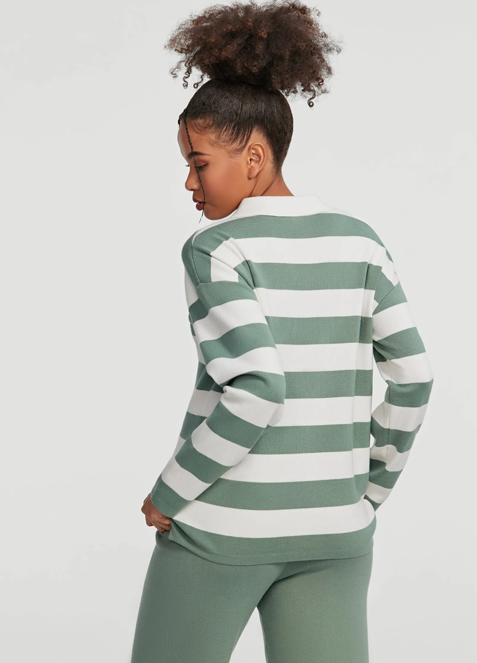 Varsity-Rugbyshirt mit Streifen
