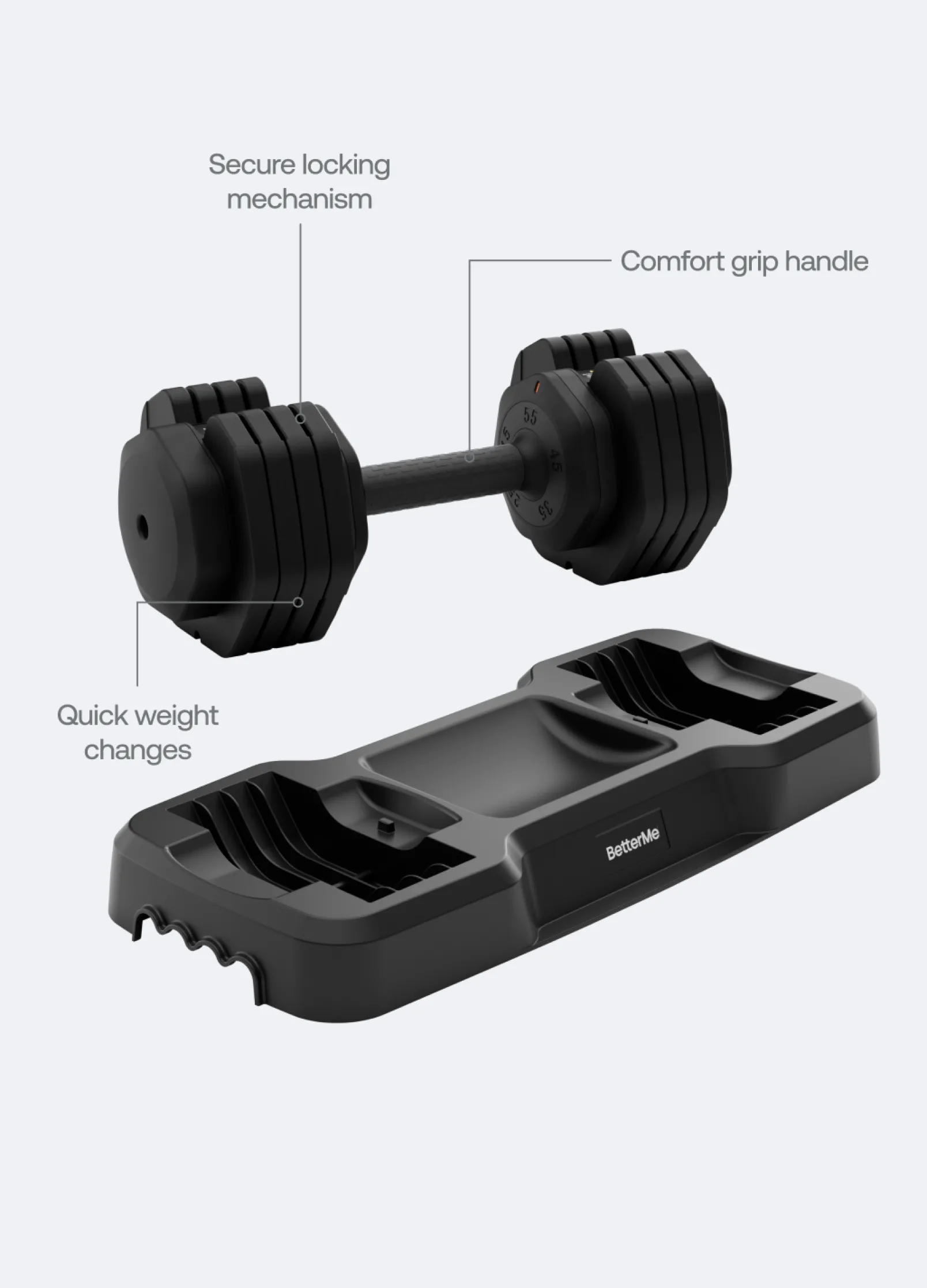 Verstellbare Hantel | bis 55 LB