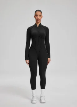 Weicher Alltags-Catsuit mit geschlossenem Rücken