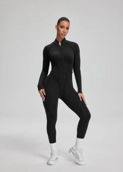 Weicher Alltags-Catsuit mit geschlossenem Rücken