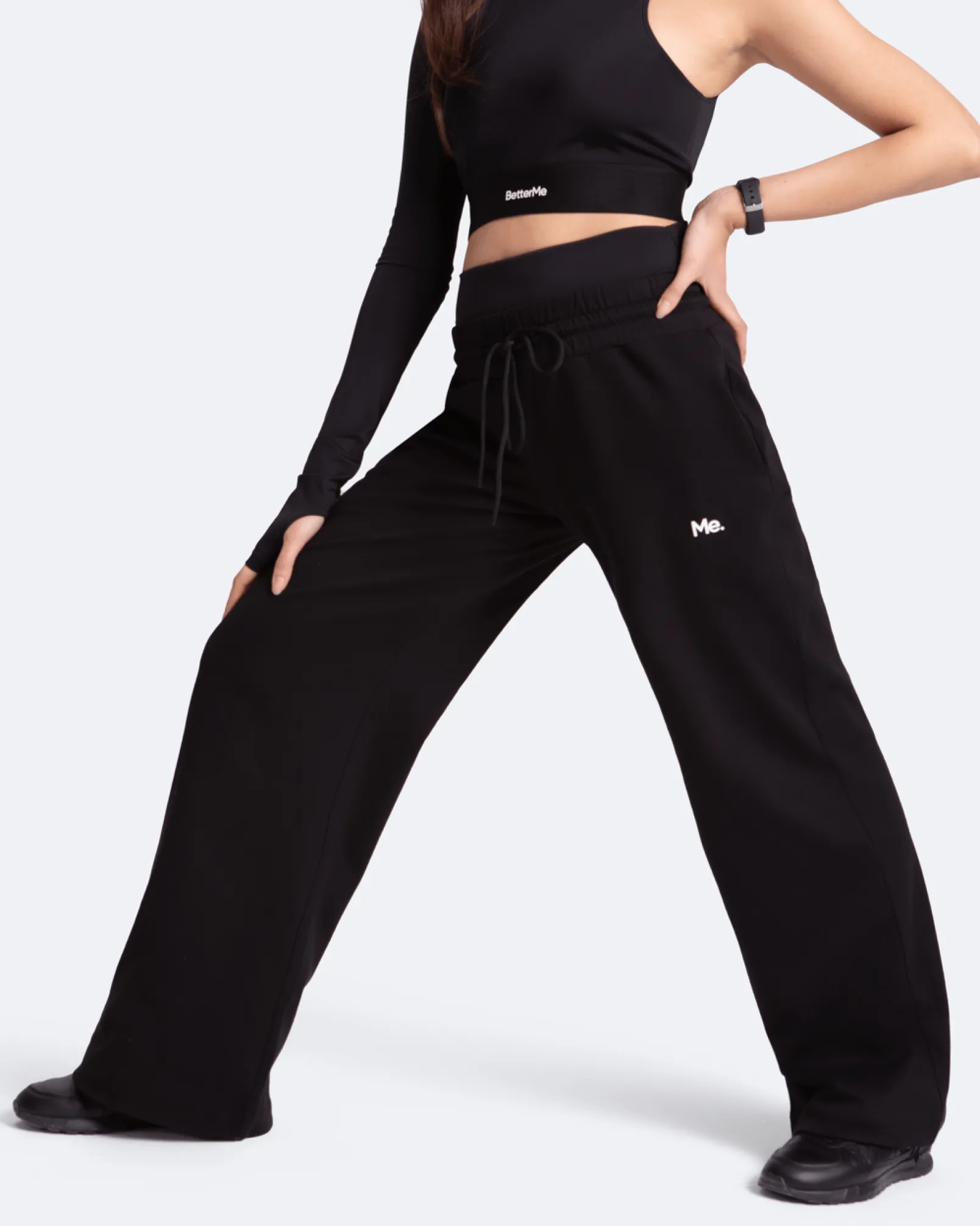 Weite Hose mit Bauchkontrolle