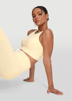 Zweifarbiges Crop-Top