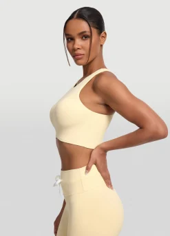 Zweifarbiges Crop-Top