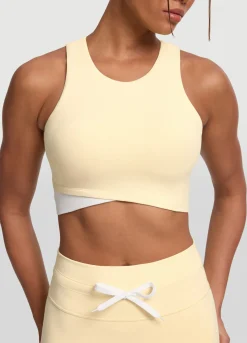 Zweifarbiges Crop-Top