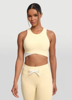 Zweifarbiges Crop-Top