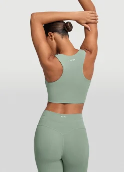 Zweifarbiges Crop-Top