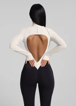 Zweiteiliger Catsuit mit Kontrast-Design